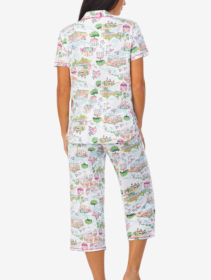 Cuddl Duds Short Sleeve and Notch Collar PJ Set CD8512888(X) Forever