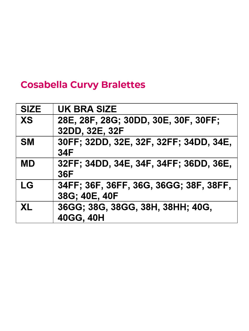 Cosabella Never Say Never Curvy Plungie Longline Bralette