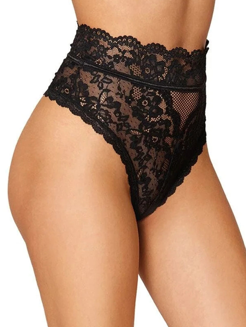 Dreamgirl High Waist Lace Thong 1477(X)