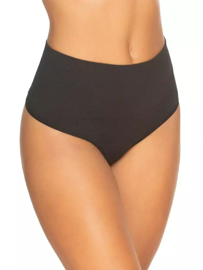 Luxtrada Women High Waist Thong Briefs Shapewear Body Shaper All Every Day  Tummy Control Cincher Panty Panties (Black,M/L) 