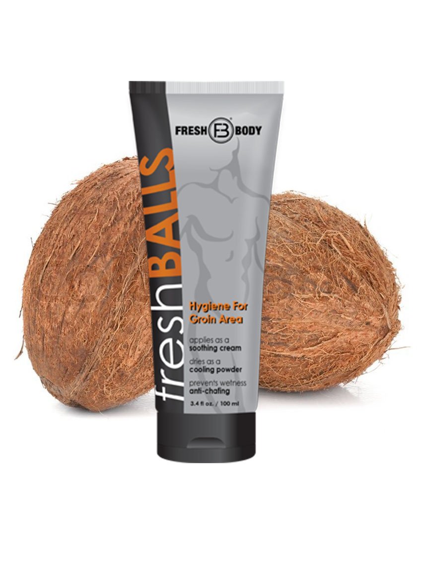 Fresh Body Fresh Balls Lotion to Powder Formula Forever Yours Lingerie