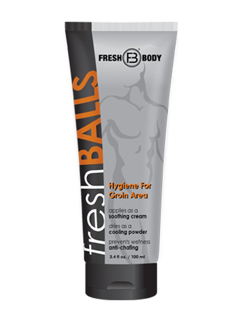 Fresh Body Fresh Balls Lotion to Powder Formula Forever Yours Lingerie