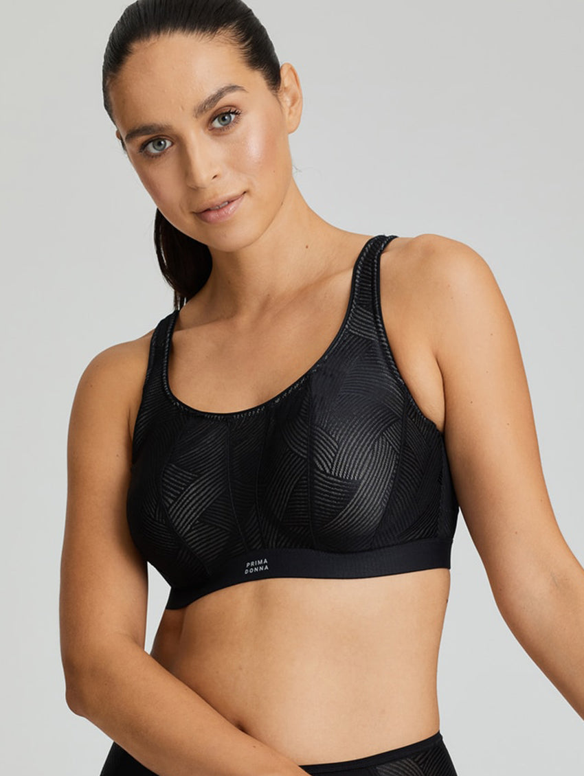 Prima Donna The Game Padded Wired Sports Bra - Midnight Magic Lingerie