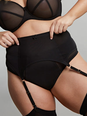 Sculptresse Liberty Waspie Garter Belt