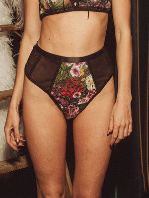 Kilo Brava Embroidery High Waist Thong