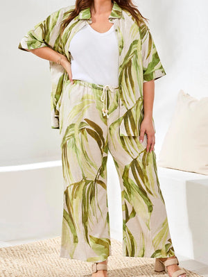 Tribal Pin Tuck Ankle Pants
