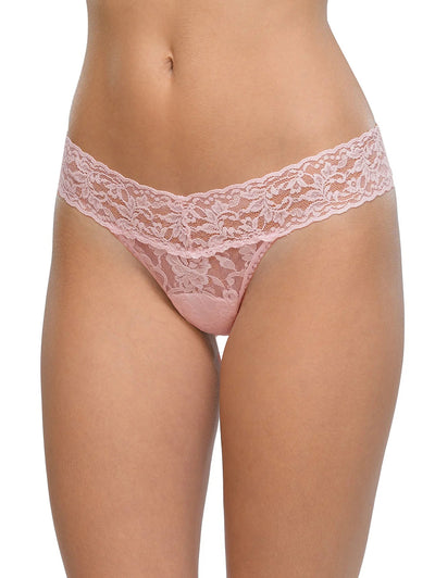 Shop Hanky Panky Signature Lace Low-Rise Crotchless Thong