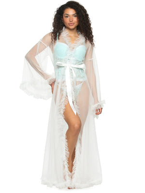 Jezebel Veil Tulle Ruffle Robe