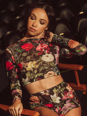 Kilo Brava The Mesh Long Sleeve Crop Top