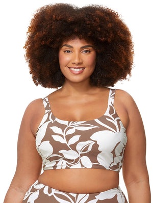 Raisins Glass Beach Aruba Longline Swim Top