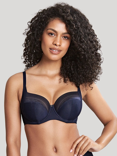 Buy DD-GG Black Recycled Lace Comfort Full Cup Bra 38G, Bras