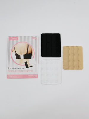 4 Hook Bra Extender - 3 Pack