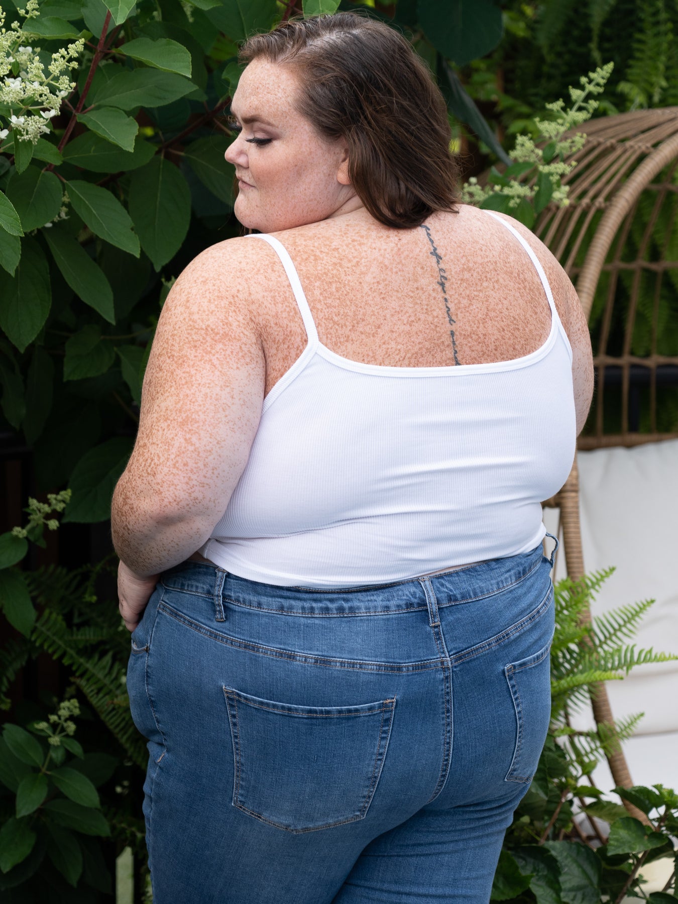 The After Bra Tank Top In Optic White - Bra:30