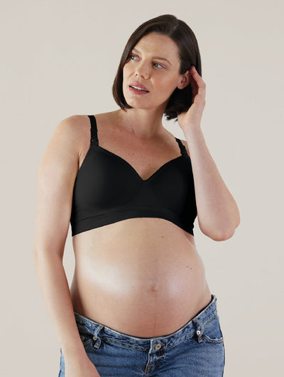 Fsqjgq Nursing Bras for Women Plus Size Front Closure Pregnant Woman  Feeding Underwear Seamless Thin Anti Droop Large Bust Push Up Wireless Bras  Pink S 