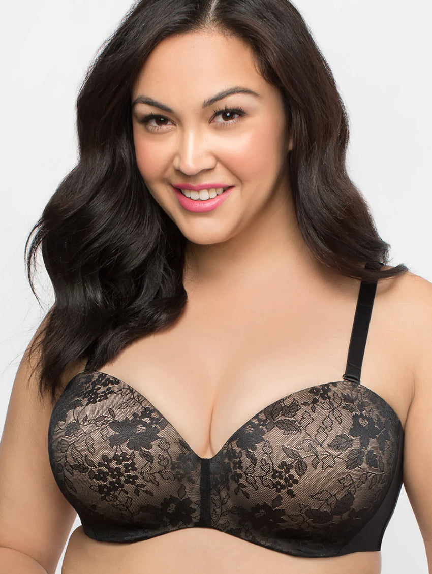 PMUYBHF Strapless Bras for Women Large Bust Plus Size Women's Lace