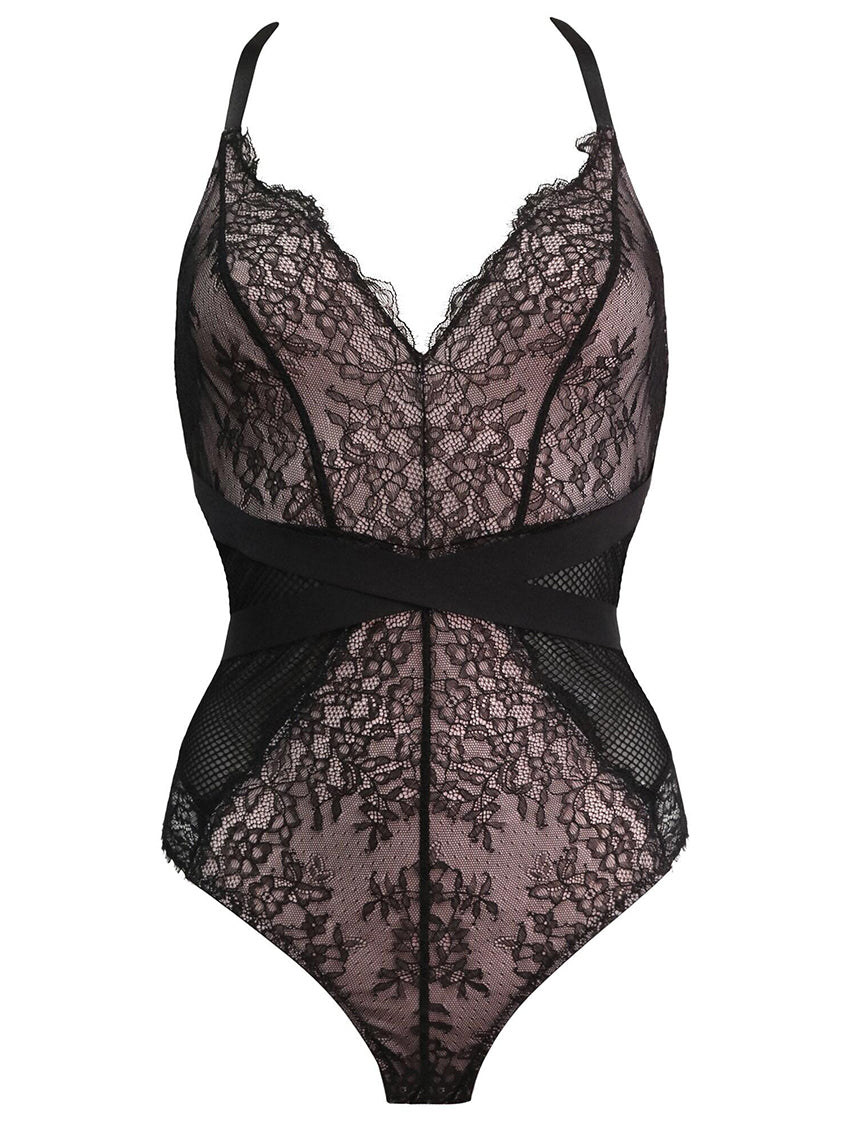 Pour Moi Dark Romance Thong Bodysuit 21709