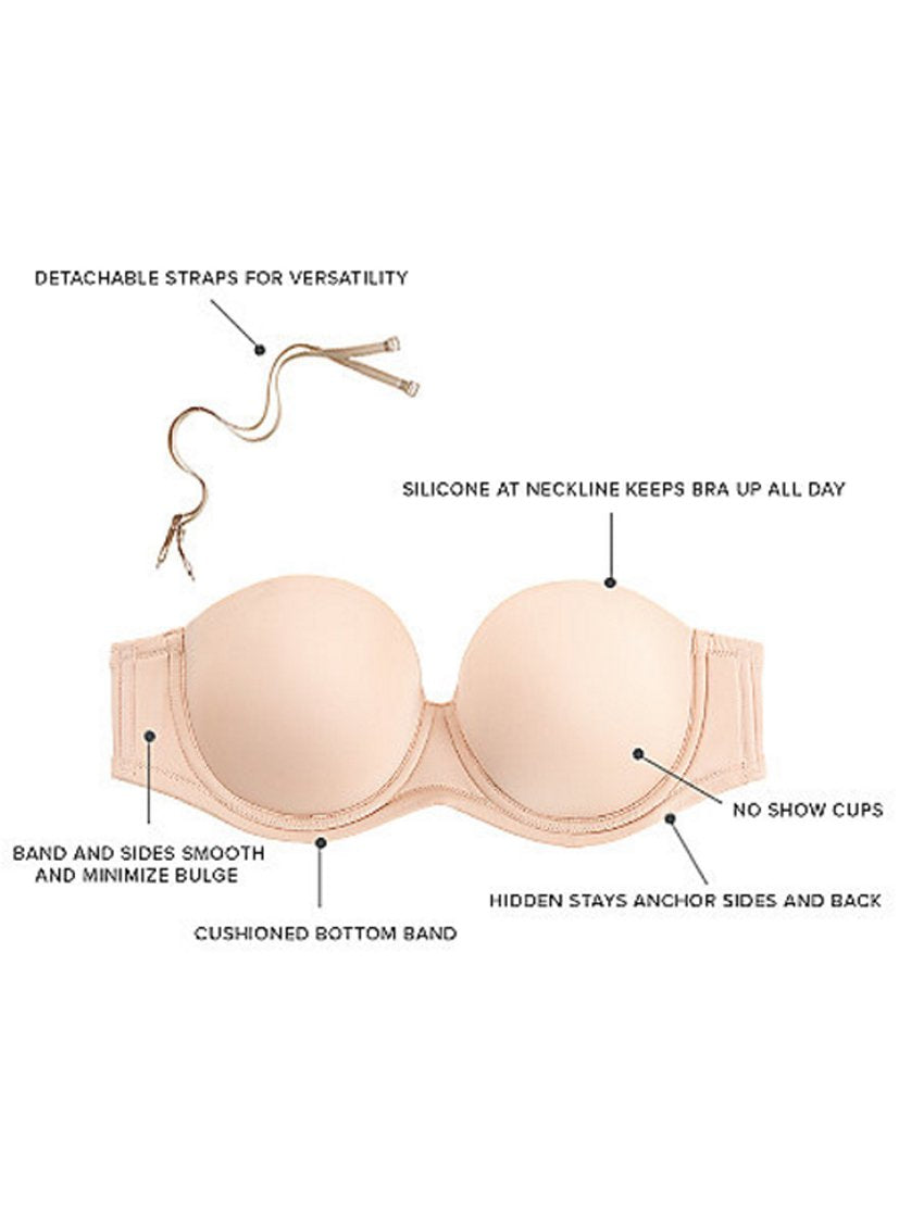 Brief Essentials - Even strapless bras come in different styles and have  specific functions. So obviously, you'll need both of these fit and the  many different strapless bras at www.briefessentials.com #BriefEssentials _